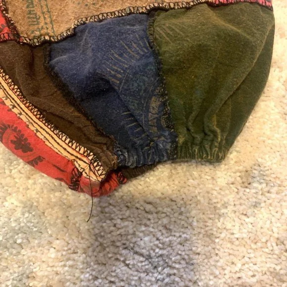 Handmade Dungarees Patchwork Overalls/Jumpsuit BOHO, Hippy, Baggy - Picture 8 of 14